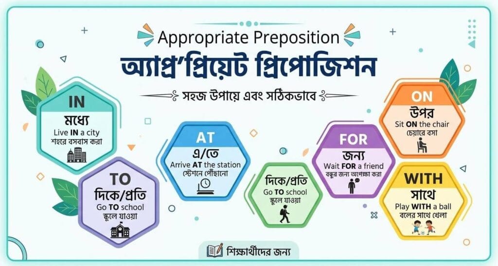 Appropriate Preposition