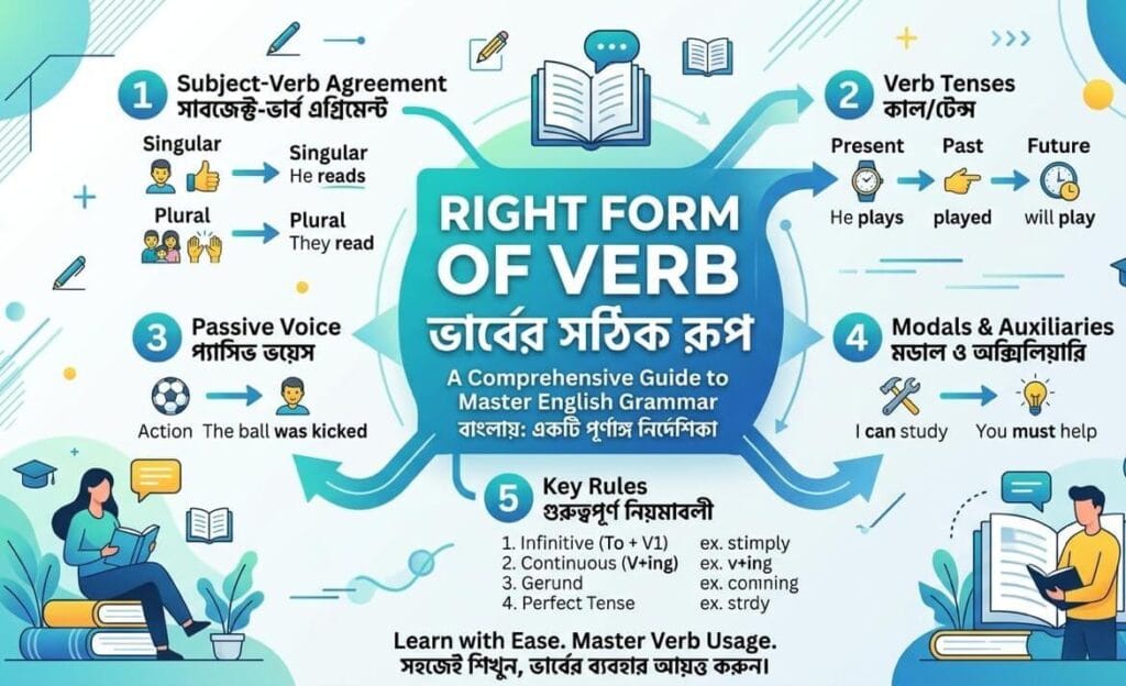 Right form of verbs rules