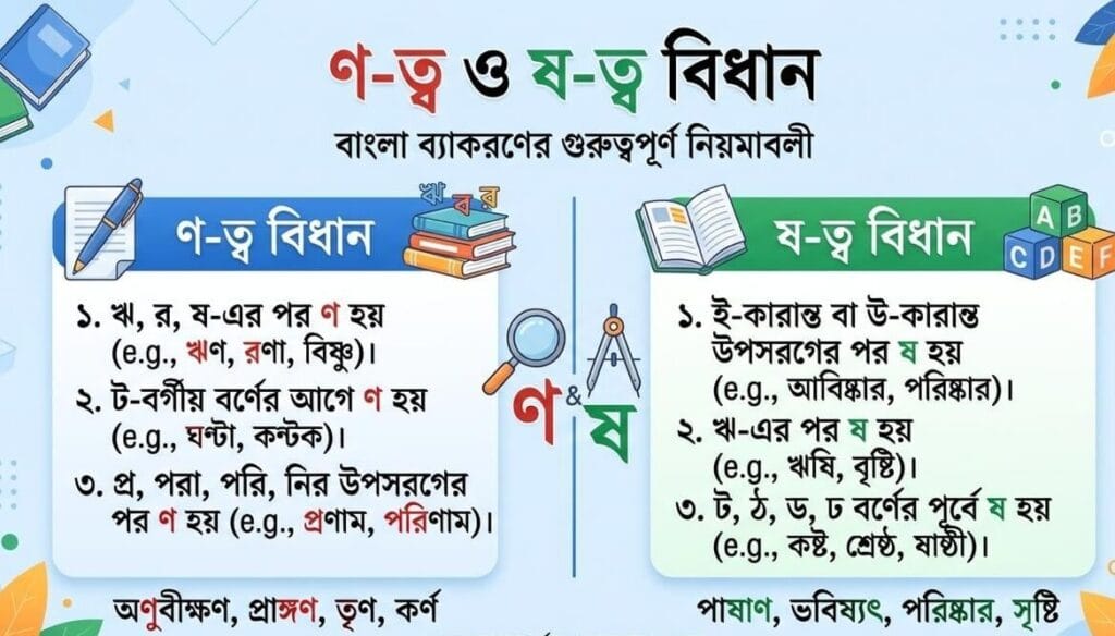 ণ-ত্ব বিধান ও ষ-ত্ব বিধান