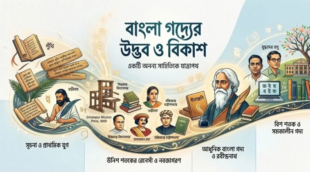 বাংলা গদ্যের উদ্ভব ও বিকাশ