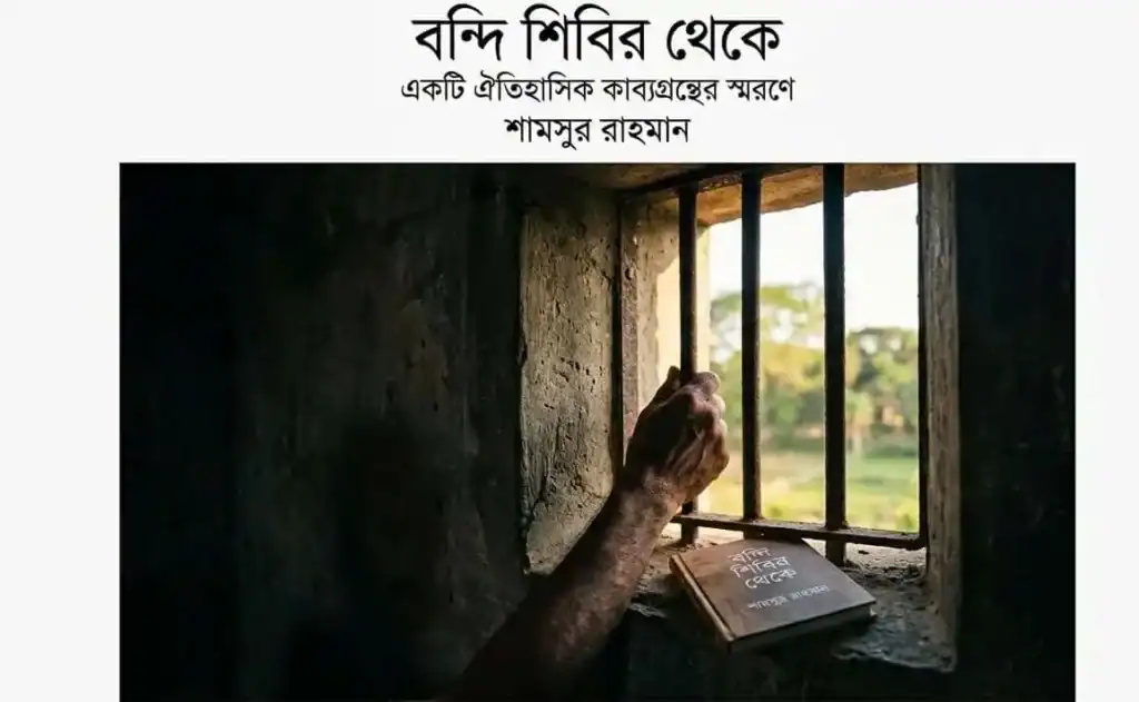 বন্দী শিবির থেকে কাব্যের বিষয়বস্তু