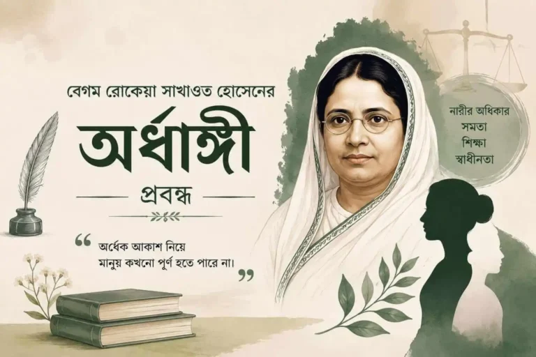অর্ধাঙ্গী প্রবন্ধের মূলভাব